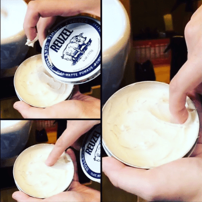 cách dùng Reuzel Clay Matte Pomade