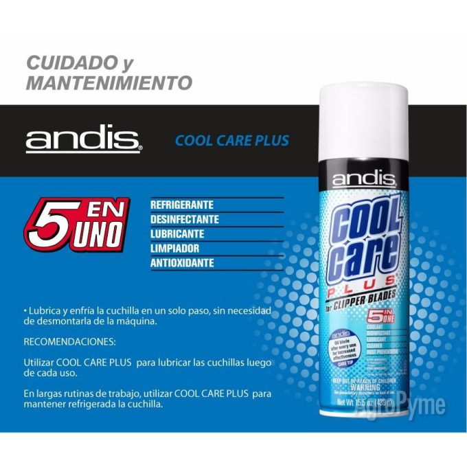 Andis Cool Care 5 in 1 - Khử trùng làm sạch lưỡi cắt tông đơ