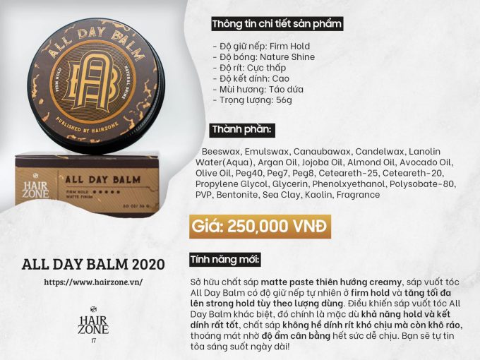 Sáp Hairzone All Day Balm