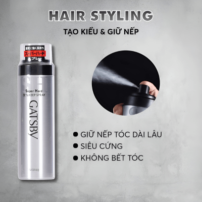 Gom Gatsby Set Keep Spray Super Hard - Wax for men Gom Gatsby Set Keep Spray Super Hard - Wax for men