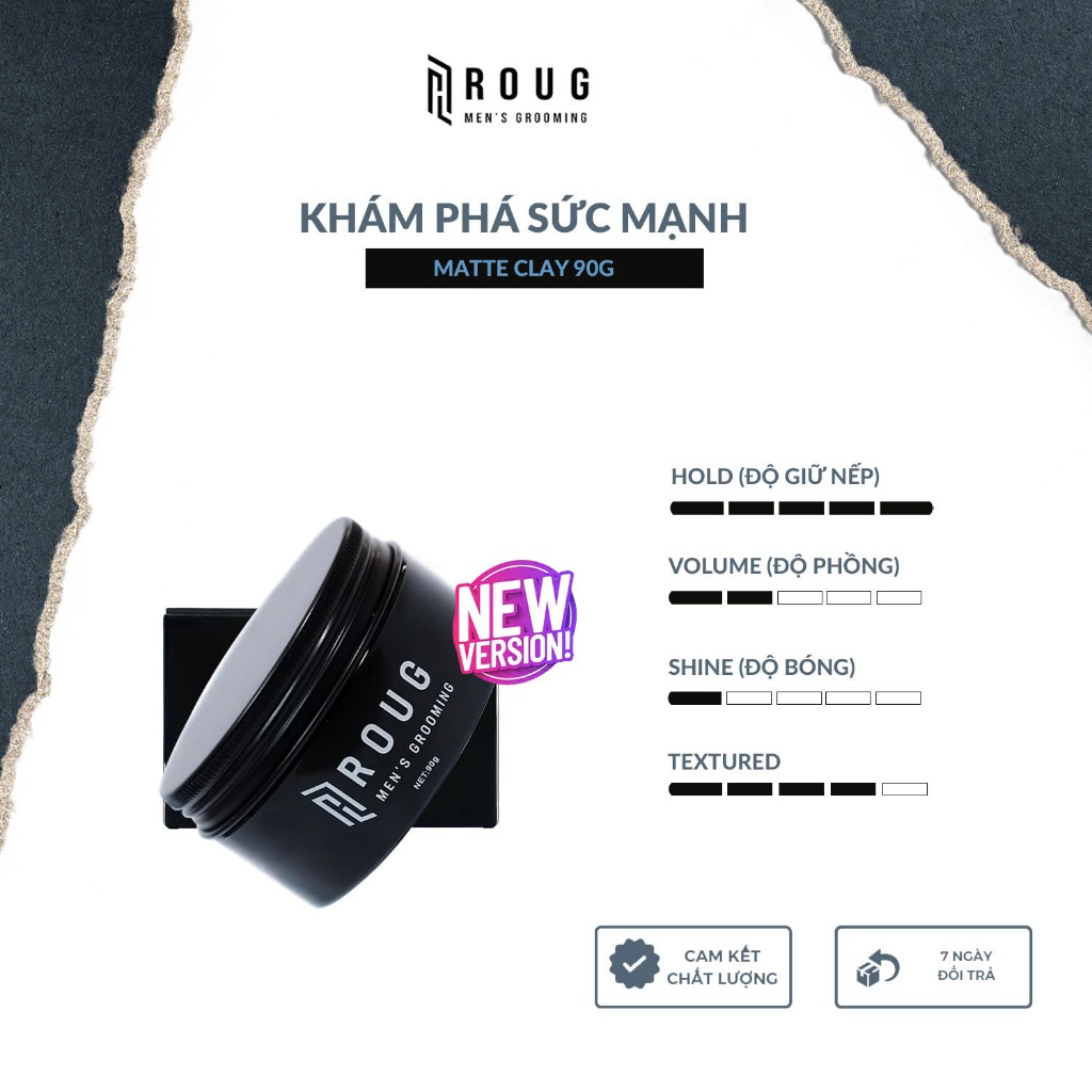 roug matte clay 2 - Wax for men roug matte clay 2 - Wax for men